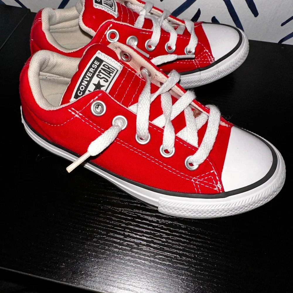 Converse Red and White Kids Sneakers